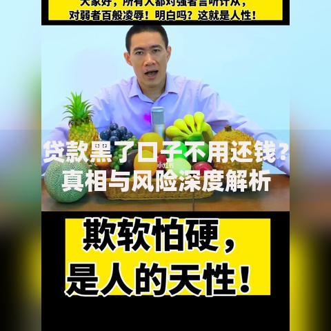 贷款黑了口子不用还钱？真相与风险深度解析