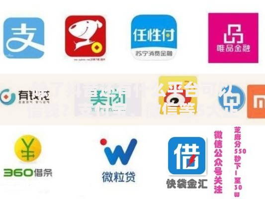 除了抖音还有什么平台可以借钱？支付宝、微信等5大正规渠道推荐