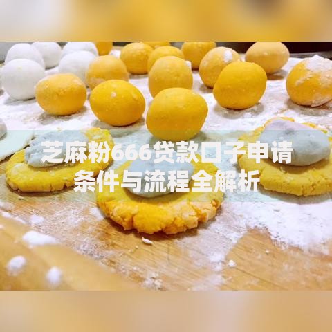 芝麻粉666贷款口子申请条件与流程全解析