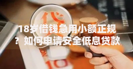18岁借钱急用小额正规？如何申请安全低息贷款