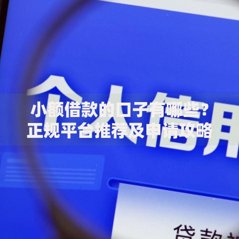 小额借款的口子有哪些？正规平台推荐及申请攻略