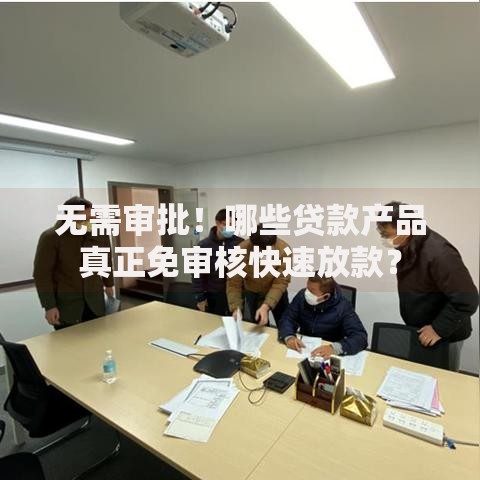 无需审批！哪些贷款产品真正免审核快速放款？