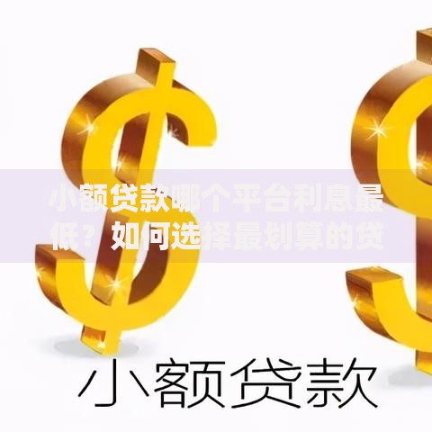 小额贷款哪个平台利息最低？如何选择最划算的贷款渠道