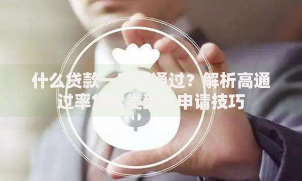 什么贷款一定能通过？解析高通过率贷款类型与申请技巧
