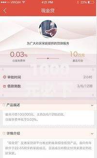 1000元必下小贷18周岁如何申请？低门槛贷款攻略