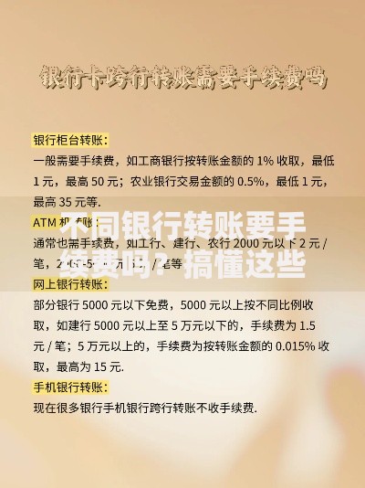 不同银行转账要手续费吗？搞懂这些规则省下一大笔