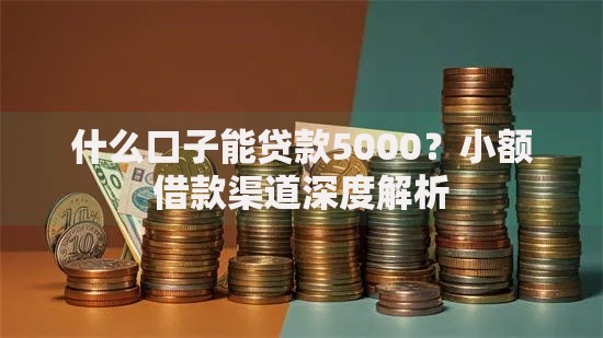 什么口子能贷款5000？小额借款渠道深度解析