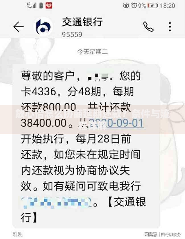 放心借怎么协商延期还款？条件与流程详解