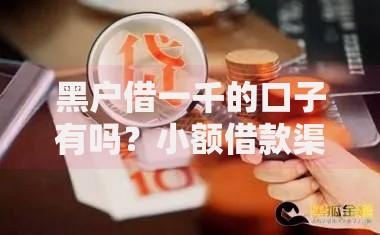 黑户借一千的口子有吗？小额借款渠道深度解析