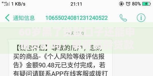 60岁黑了贷款口子还能申请贷款吗？解析高龄贷款难题