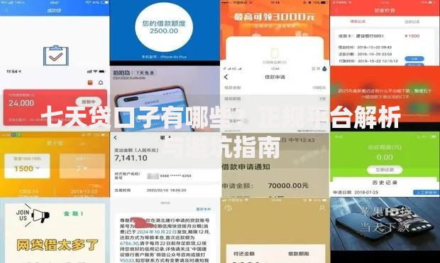 七天贷口子有哪些？正规平台解析与避坑指南