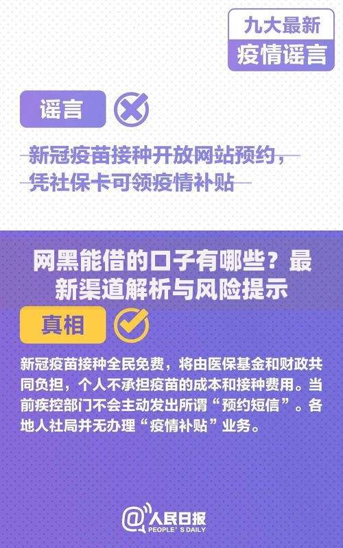 网黑能借的口子有哪些？最新渠道解析与风险提示
