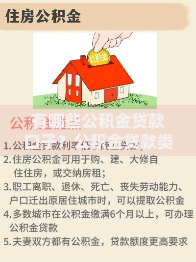 有哪些公积金贷款口子？公积金贷款类型全解析