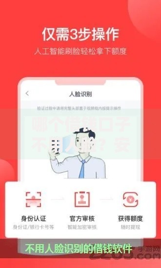 哪个借钱口子不用人脸？安全无风险申请攻略