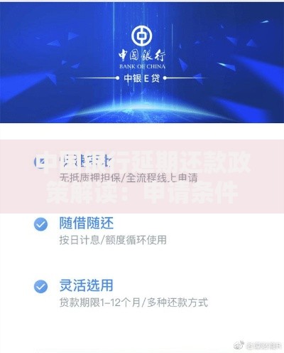 中国银行延期还款政策解读：申请条件与流程解析