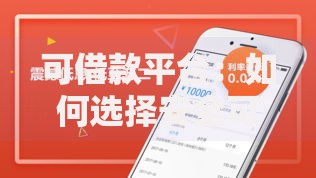 可借款平台：如何选择安全可靠的借贷渠道？