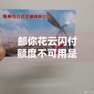 邮你花云闪付额度不可用是怎么回事？原因与解决办法