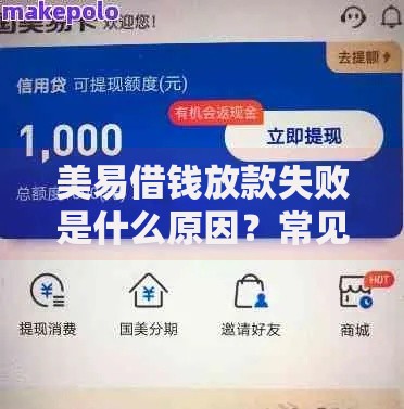 美易借钱放款失败是什么原因？常见问题解析与解决方法