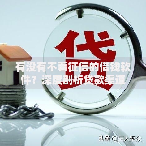 有没有不看征信的借钱软件？深度剖析贷款渠道
