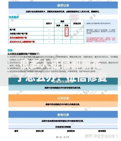 很多人征信都黑花了怎么办？征信修复与贷款申请全解析