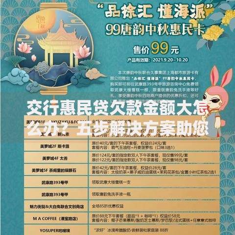 交行惠民贷欠款金额大怎么办？五步解决方案助您化解压力