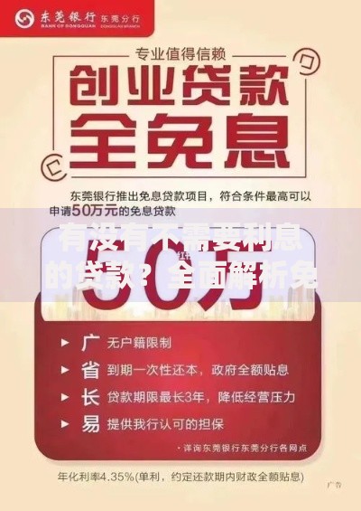 有没有不需要利息的贷款？全面解析免息贷款类型与申请条件