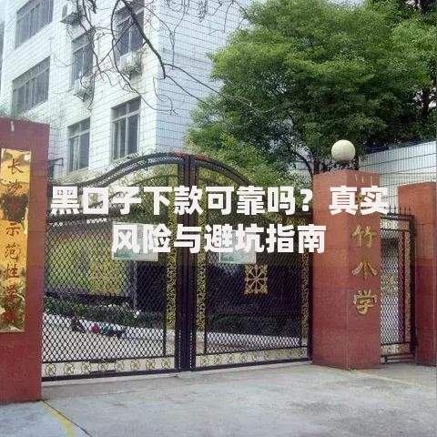 黑口子下款可靠吗？真实风险与避坑指南
