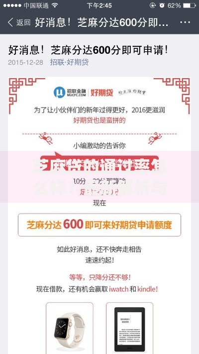 芝麻贷的通过率怎么样？最新解析与申贷技巧