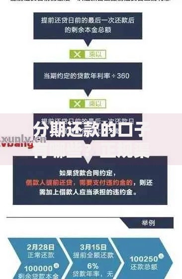 分期还款的口子有哪些？正规渠道解析与选择指南