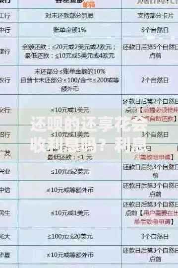 还呗的还享花会收利息吗？利息计算规则及使用成本解析