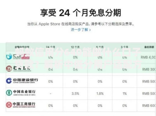 蚂蚁信用分640能做什么口子贷款？解析中低分用户适配方案