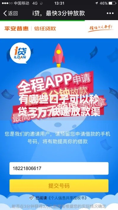 有哪些口子可以秒贷三万 快速放款渠道深度解析