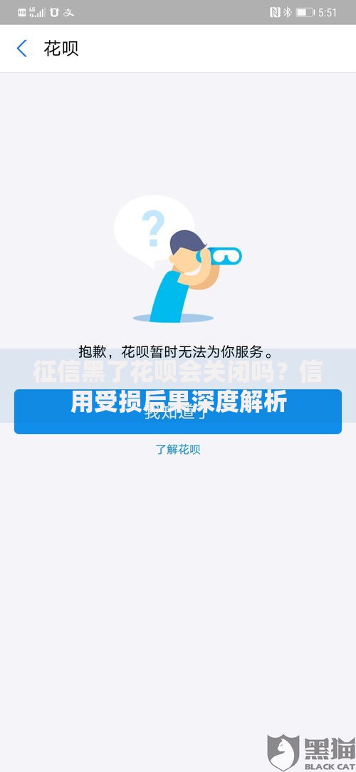 征信黑了花呗会关闭吗？信用受损后果深度解析