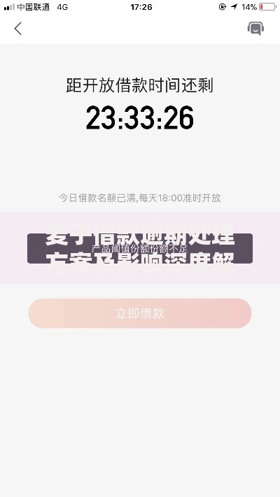 麦子借款逾期处理方案及影响深度解析
