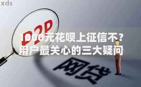 1000元花呗上征信不？用户最关心的三大疑问解析