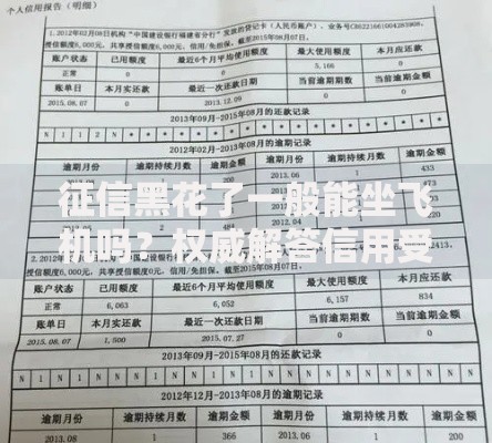 征信黑花了一般能坐飞机吗？权威解答信用受限乘机指南