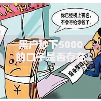 黑户秒下5000的口子是否存在？真实渠道深度解析