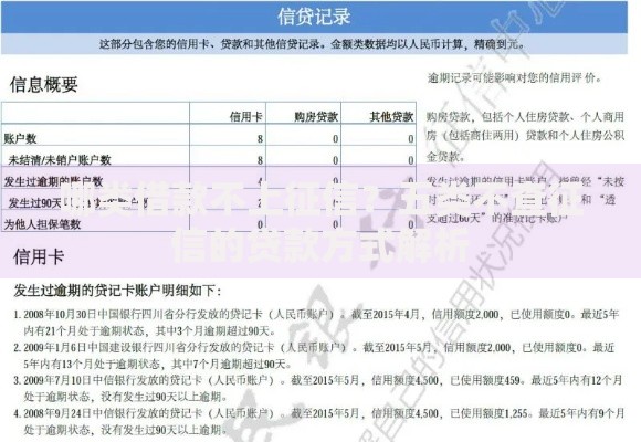 哪类借款不上征信？五类不查征信的贷款方式解析