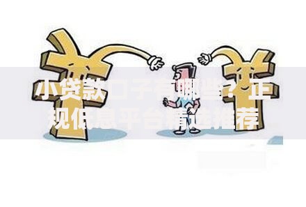 小贷款口子有哪些？正规低息平台精选推荐
