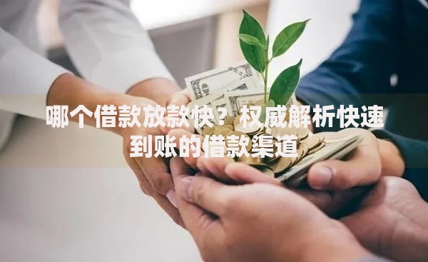 哪个借款放款快？权威解析快速到账的借款渠道
