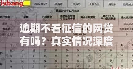 逾期不看征信的网贷有吗？真实情况深度解析