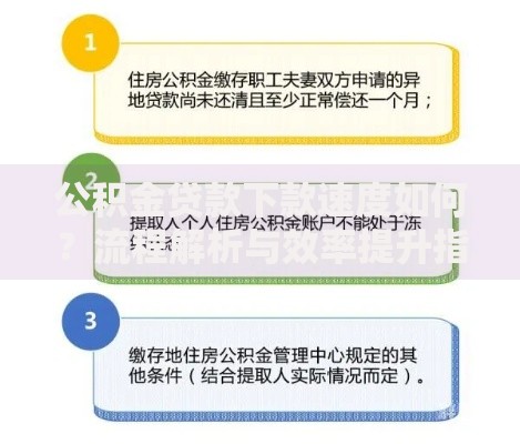 公积金贷款下款速度如何？流程解析与效率提升指南