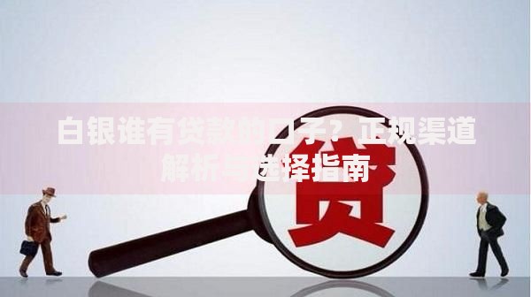 白银谁有贷款的口子？正规渠道解析与选择指南