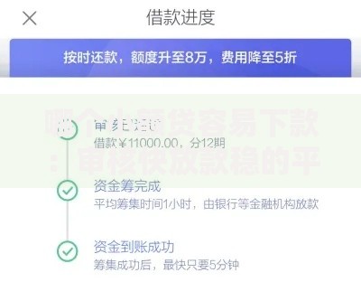 哪个小额贷容易下款：审核快放款稳的平台解析