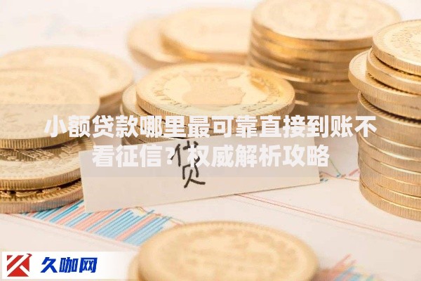 小额贷款哪里最可靠直接到账不看征信？权威解析攻略