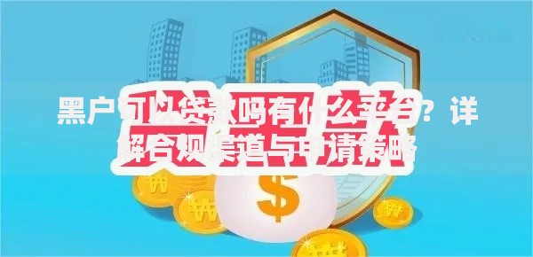 黑户可以贷款吗有什么平台？详解合规渠道与申请策略