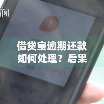 借贷宝逾期还款如何处理？后果及解决办法全解析