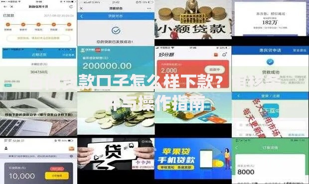 百尚贷款口子怎么样下款？审核条件与操作指南