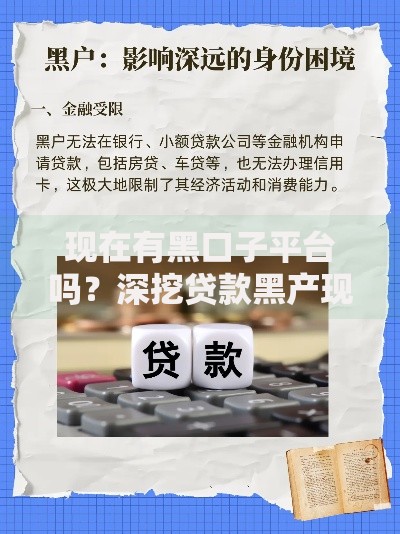 现在有黑口子平台吗？深挖贷款黑产现状与防范策略