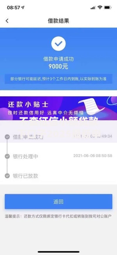 不查征信小额贷款下口子2025最新申请渠道解析